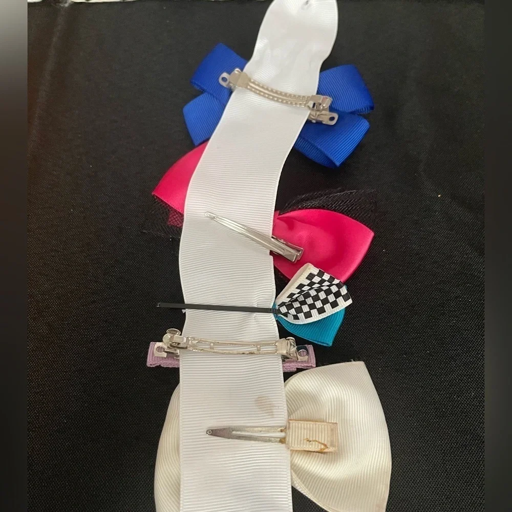 Colorful Bow Hair Clip Set for Kids, Preloved